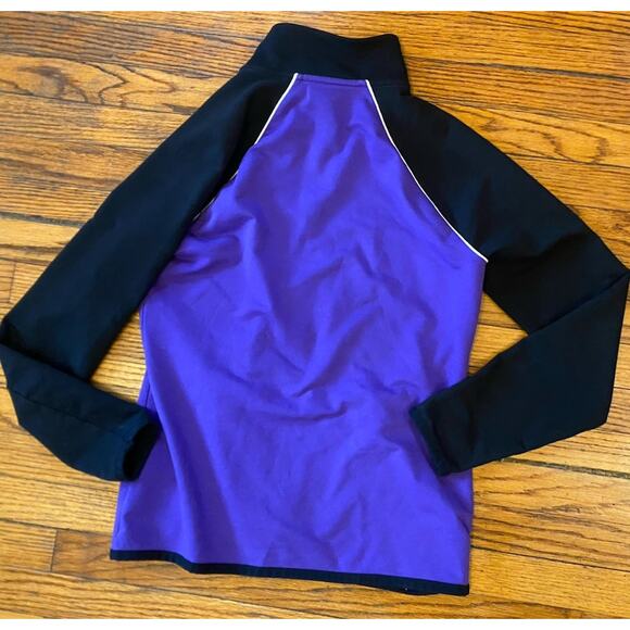 Polo Ralph Lauren Lauren Active Woman’s Small Track Jacket Purple Black - Picture 3 of 8